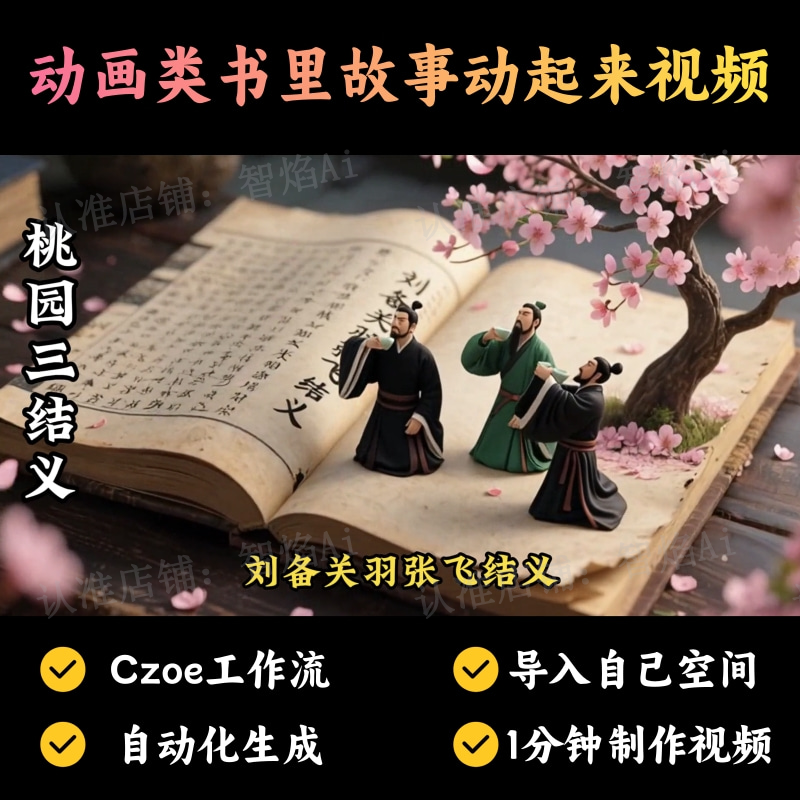 【进阶动画赛道】动画类书里故事动起来视频丨扣子工作流智能体搭建coze工作流_智焰创AI