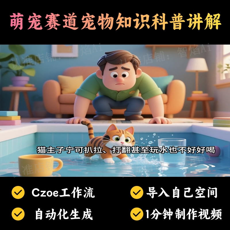 【特殊赛道】萌宠赛道宠物知识科普讲解丨扣子工作流智能体搭建coze工作流_智焰创AI