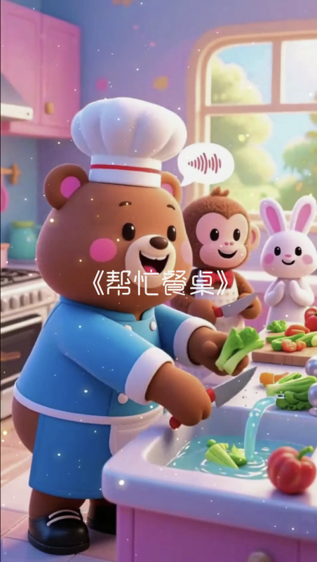 【育儿教育赛道】儿童卡通教育故事旁白竖版视频丨扣子工作流智能体搭建coze工作流_智焰创AI