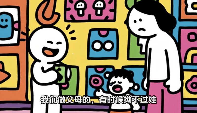 【育儿教育赛道】家庭教育凯斯・哈林风格-动态丨扣子工作流智能体搭建coze工作流_智焰创AI