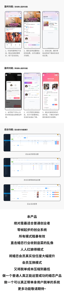 图片[2]_人人红娘脱单交友相亲系统婚恋互换微信线下活动会员身份学历认证牵线收入偏好筛选_智焰创_小程序搭建部署_扣子(Coze)工作流代码库_自学课程网_智焰AIGC